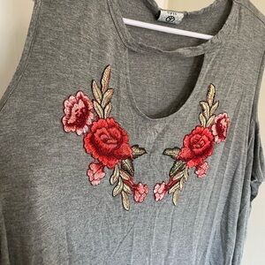 Long Sleeve Shoulder Cut Out